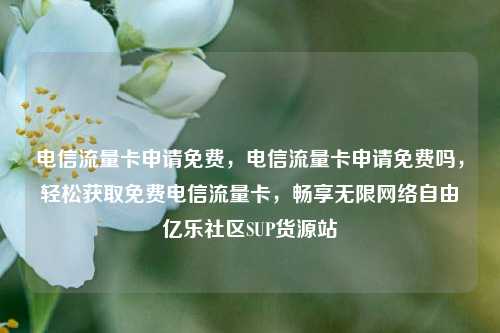 电信流量卡申请免费，电信流量卡申请免费吗，轻松获取免费电信流量卡，畅享无限网络自由亿乐社区SUP货源站  第1张