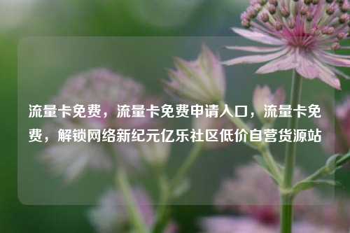 流量卡免费	，流量卡免费申请入口，流量卡免费，解锁网络新纪元亿乐社区低价自营货源站  第1张